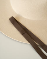 Tamsiai ruda grosgrain skrybėlės juostelė