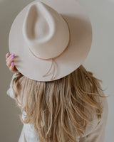 Light brown doubled flat vegan suede band |  Hatband |  Reverie Hats.